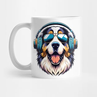 Great Pyrenees Smiling DJ with Harmonic Vibes Mug